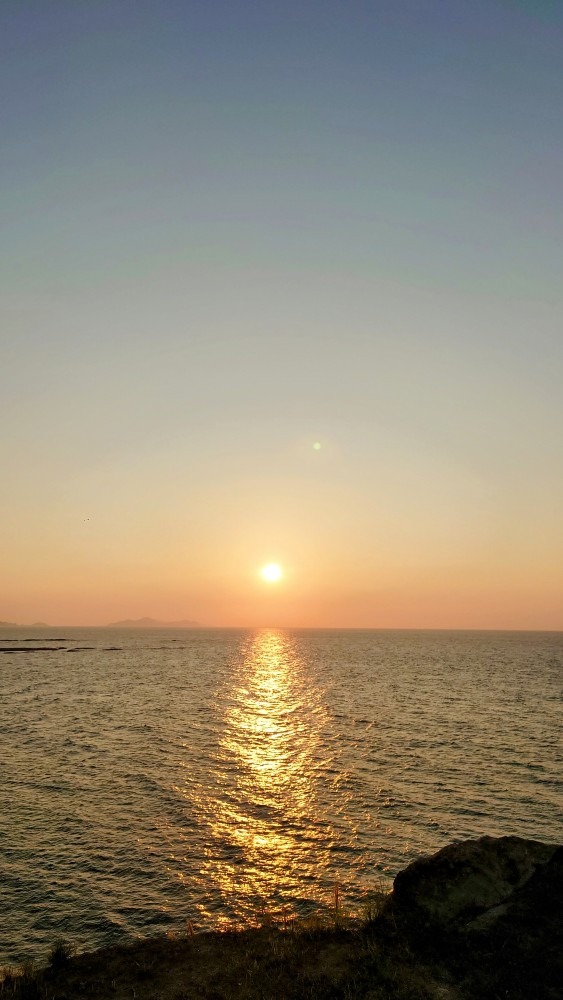 芦屋　夏井ヶ浜の夕日📸