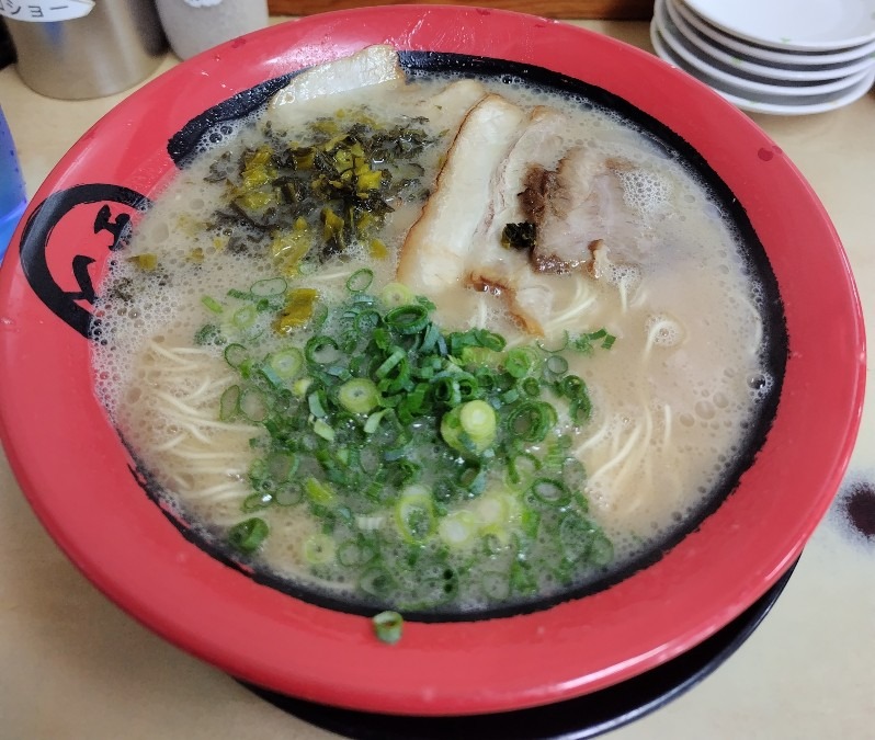 久しぶりに細めんのラーメン食べた‼️